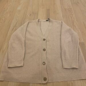 Jenni Kayne Oatmeal Cashmere Cocoon Cardigan